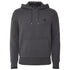 Fred Perry Tipped Sleeve Gunmetal Grey Hoodie S